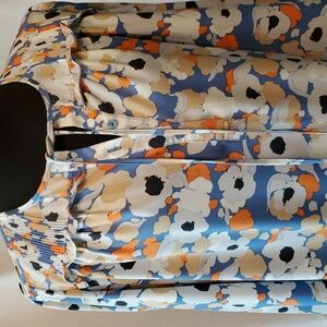 Joie Floral Fields Peasant Top Size Small